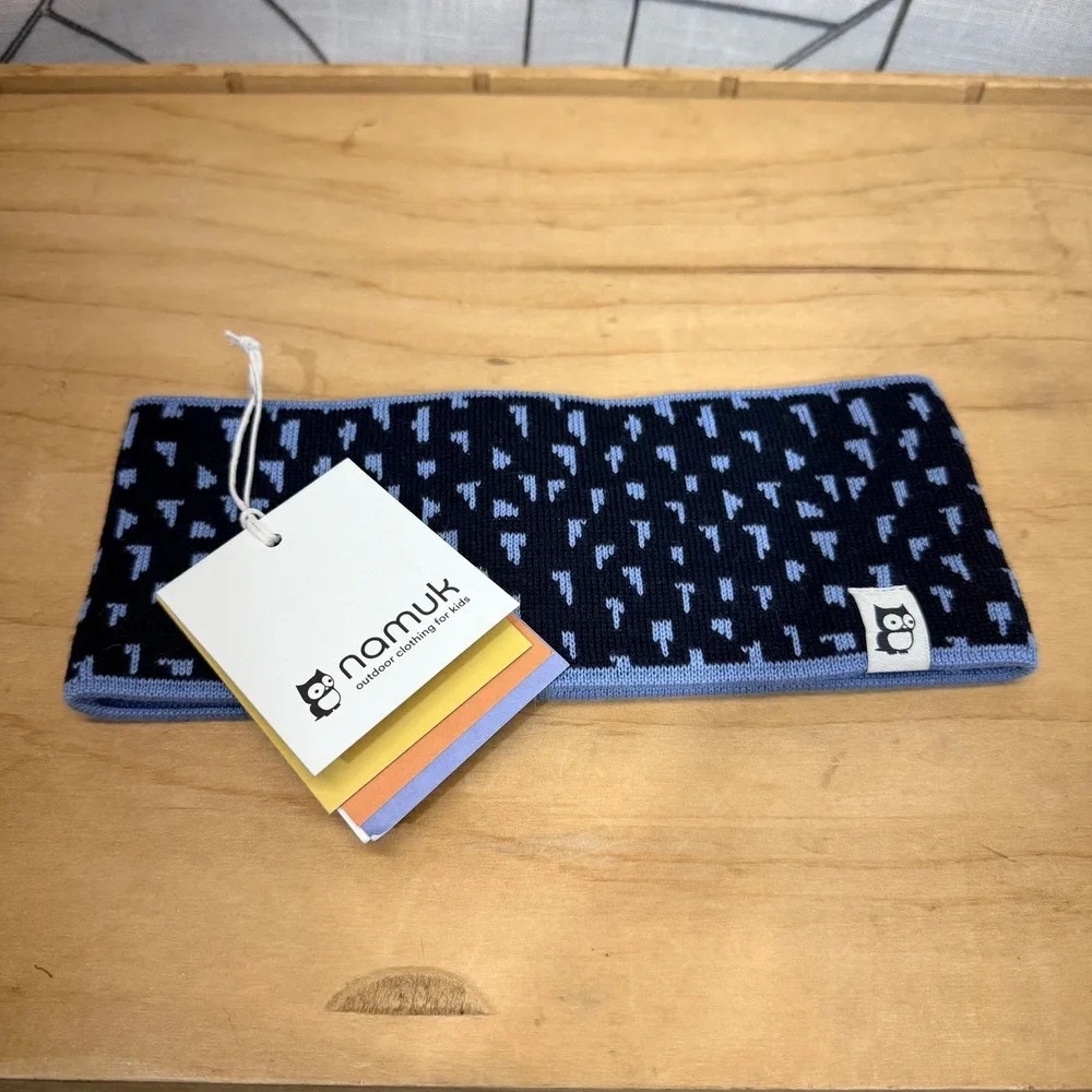 Namuk Merino Wool Headband L/XL Blue Ciel Winter Ear‎ Warmer Ski Outdoor NWT